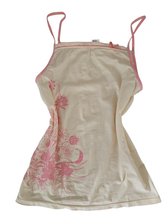2000s vintage activewear bleached fitted pink top - zimfriperie