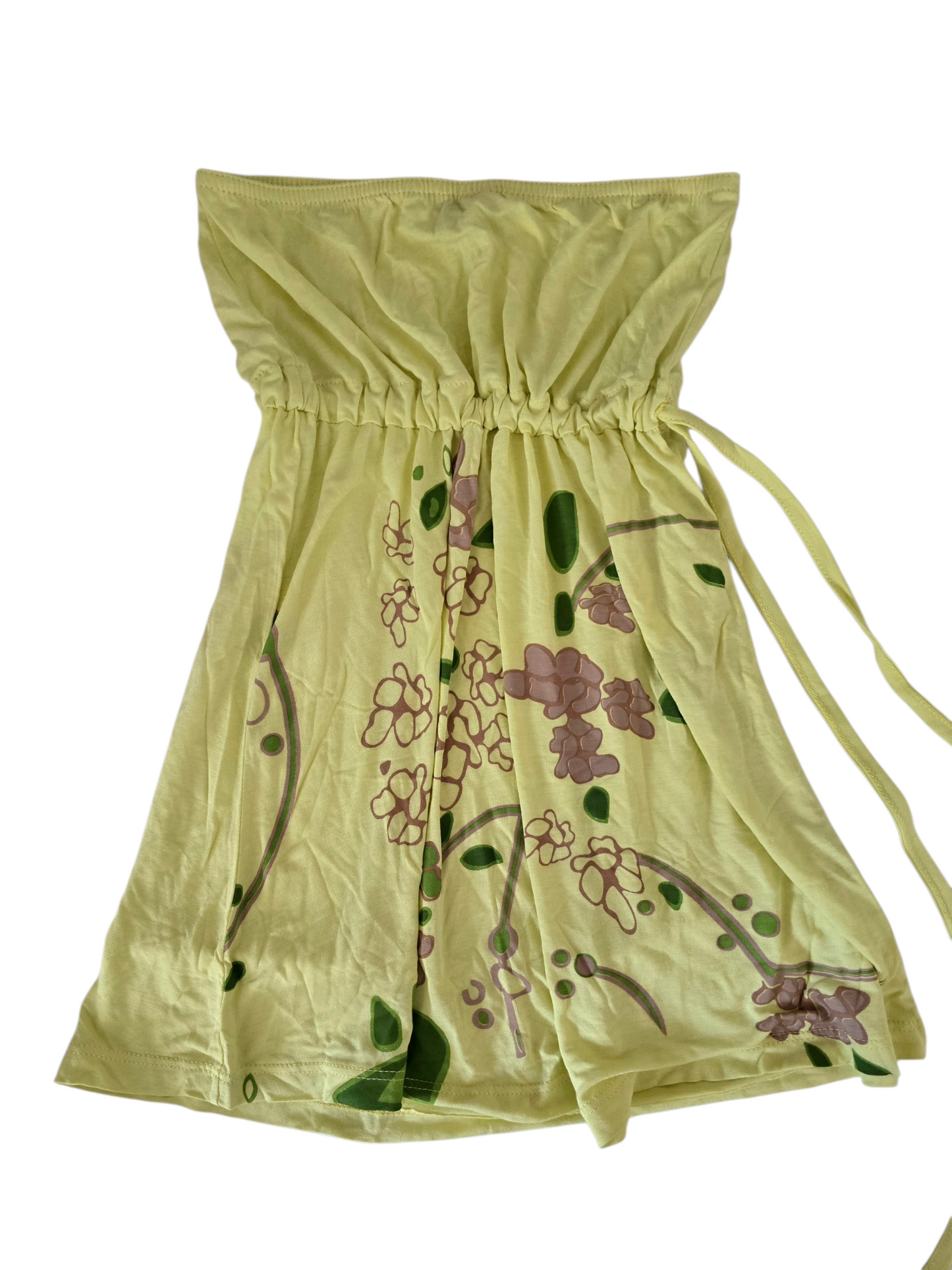 2000s vintage fairy strapless yellow top - zimfriperie