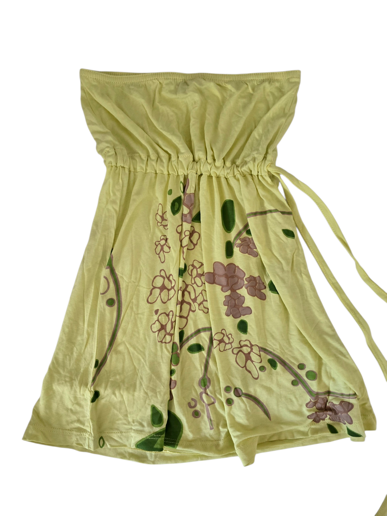 2000s vintage fairy strapless yellow top - zimfriperie
