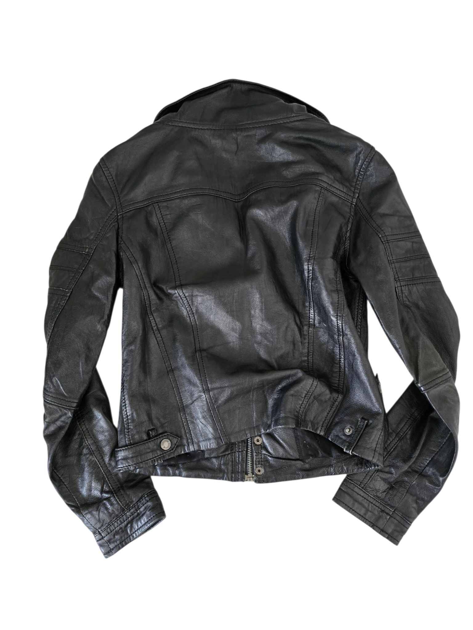 2000s vintage Kaporal motorcycle leather jacket - zimfriperie