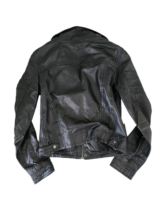 2000s vintage Kaporal motorcycle leather jacket - zimfriperie