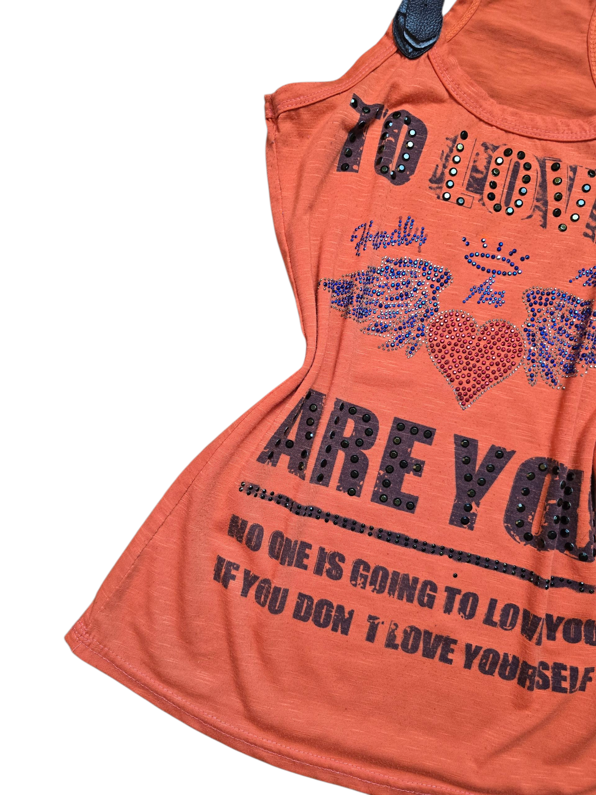 00s vintage softgrunge rhinestone top - zimfriperie