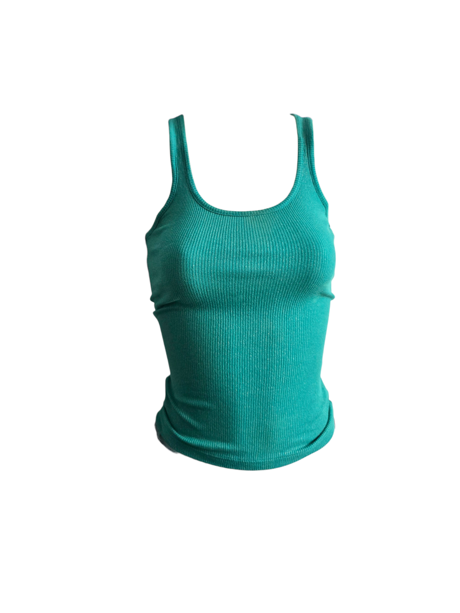 2010s vintage ribbed fitted shinny top - zimfriperie
