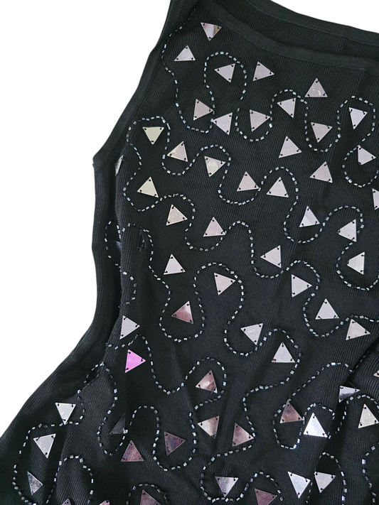 Y2k vintage fairy sequin top