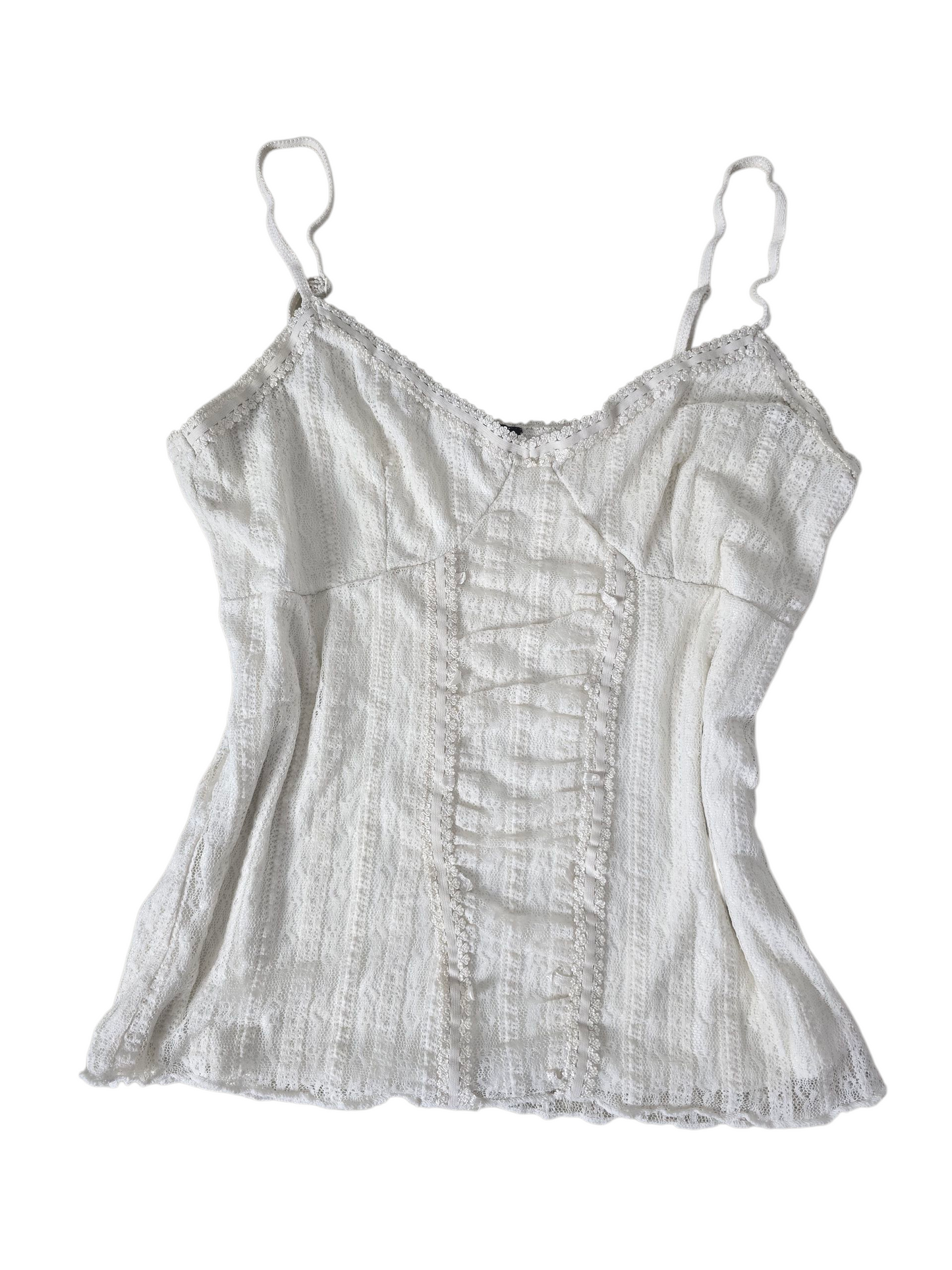 00s vintage romantic coquette lace babydoll top