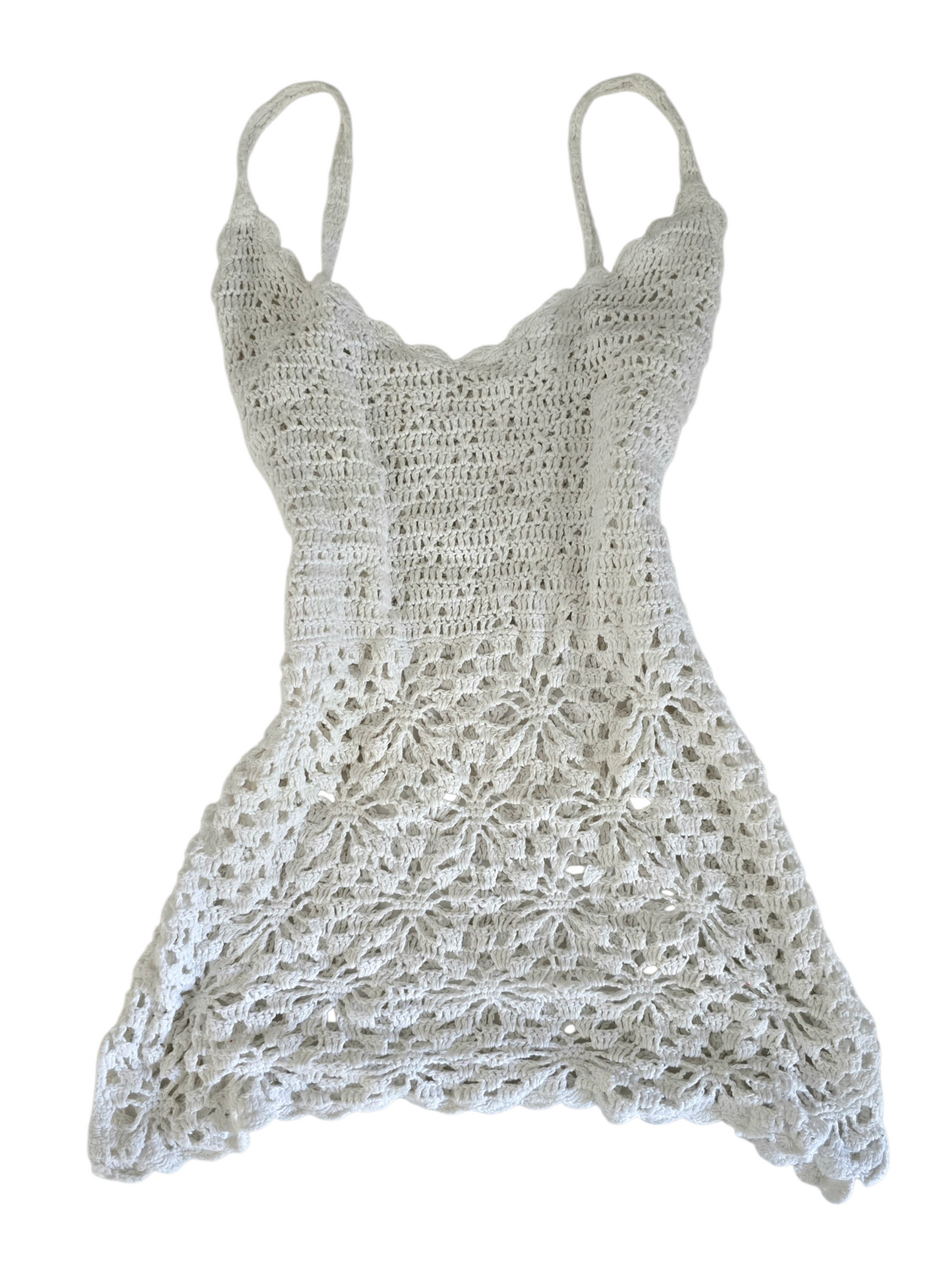 2000s vintage boho fairy crochet top