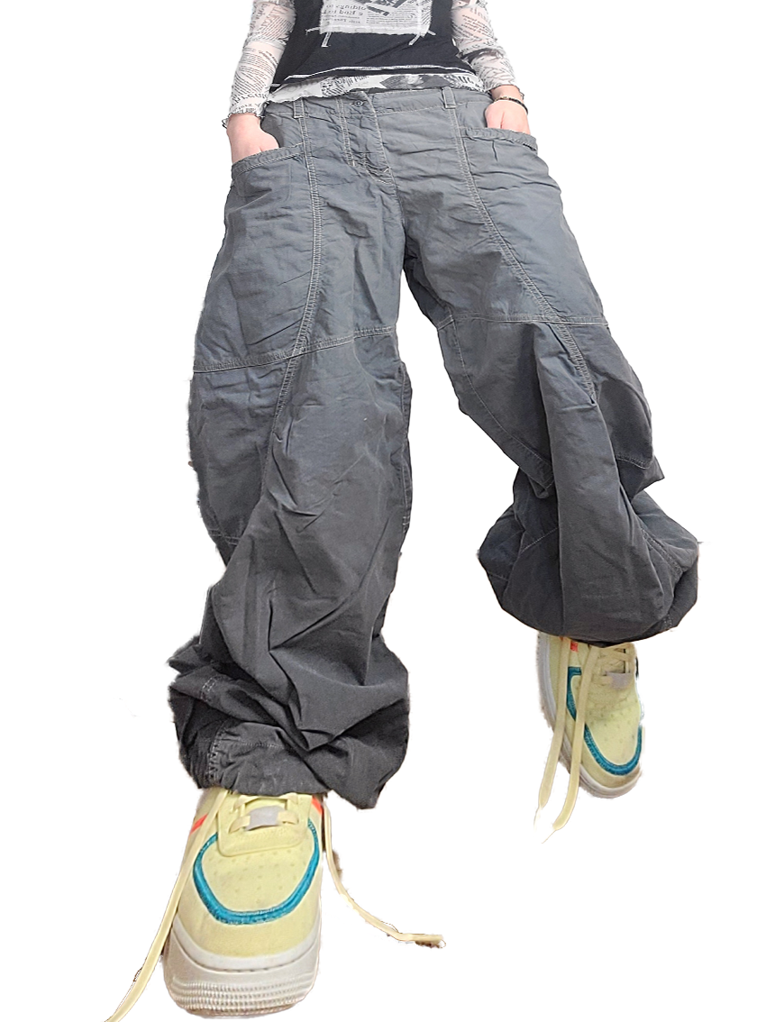 Baggy 90s hip-hop gris - zimfriperie