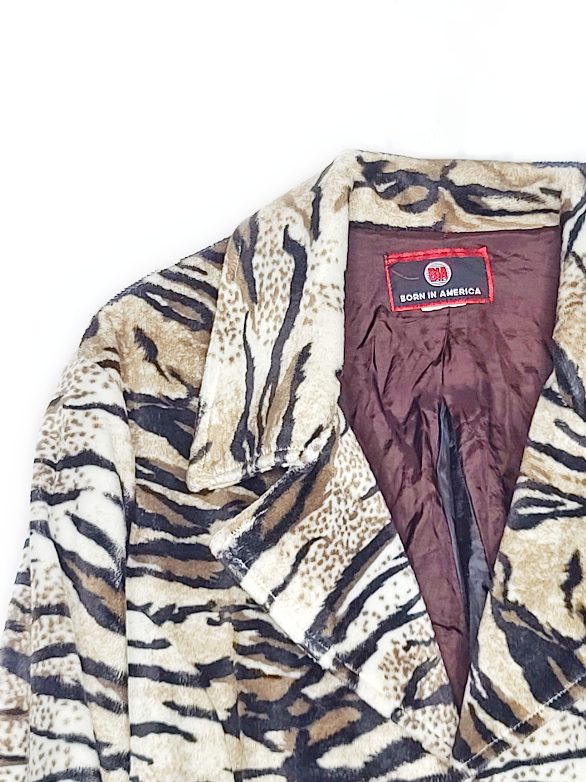 Veste 90s léopard en velours - zimfriperie