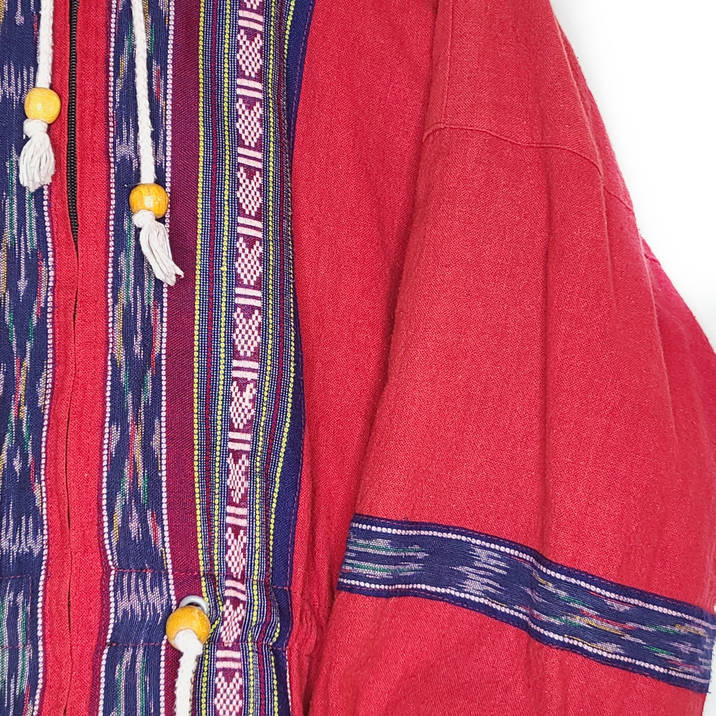 Manteau oversize boheme rouge - zimfriperie