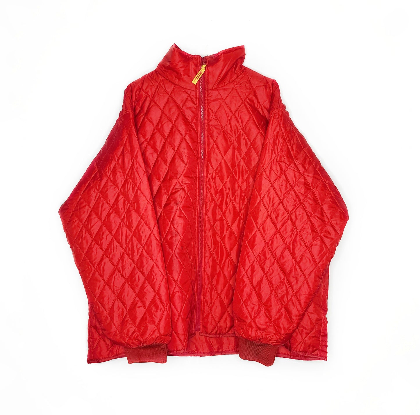 Dhl doudoune vintage 90s oversize rouge alternatif cyber puffer jacket 