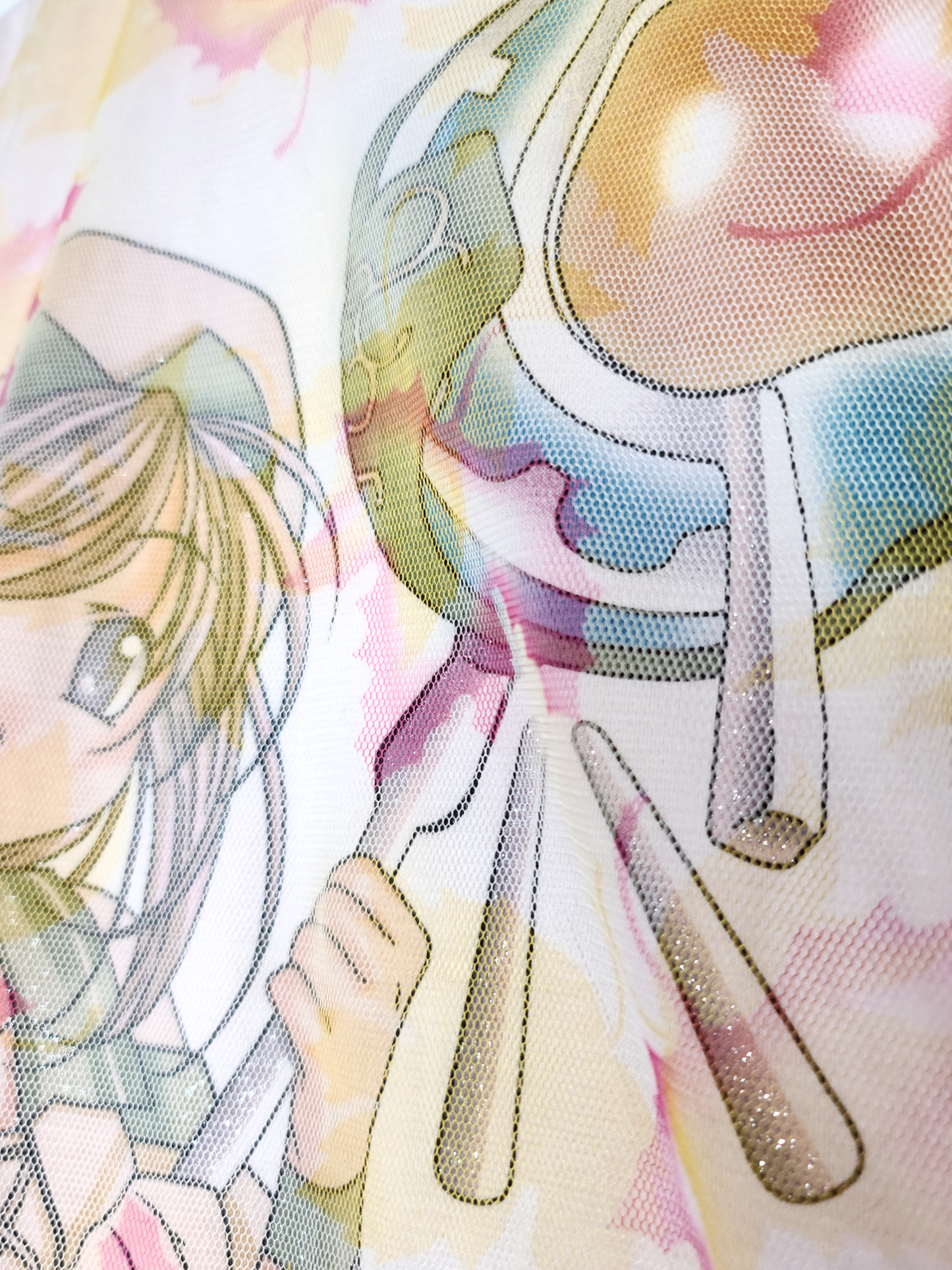 Croptop y2k egirl mesh imprimé 🌼 - zimfriperie