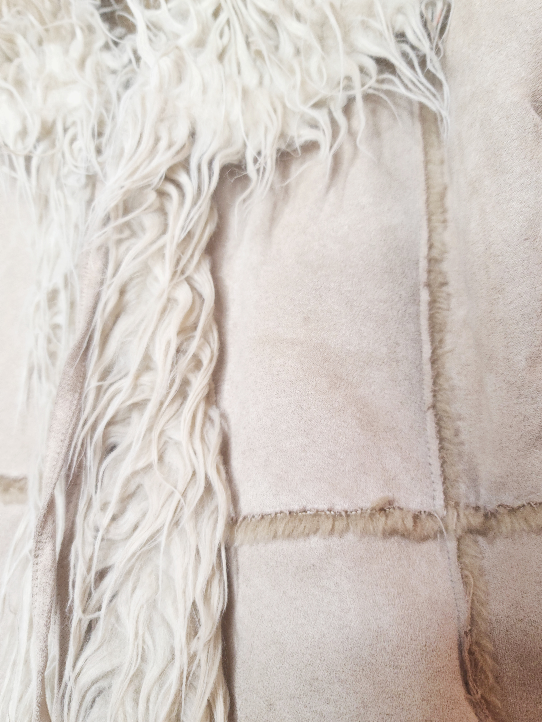 Manteau afghan vintage crème - zimfriperie