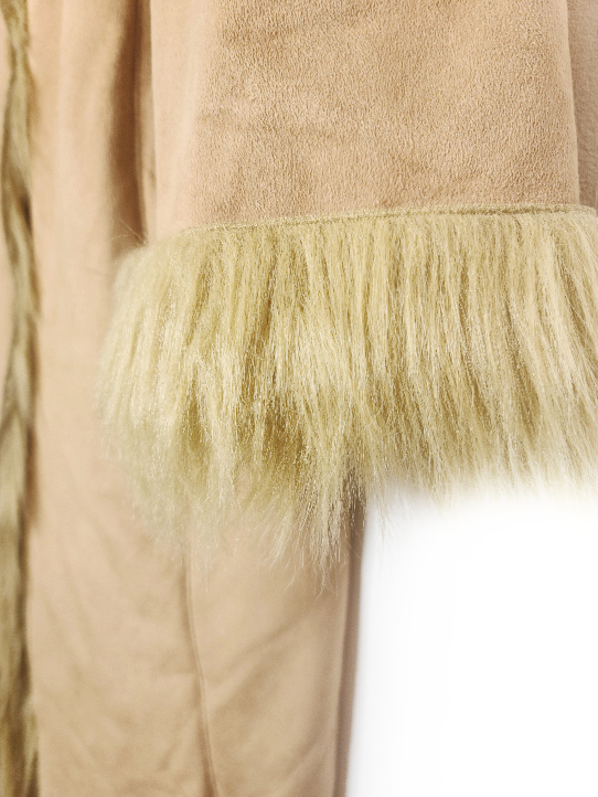Long manteau afghan vintage camel - zimfriperie