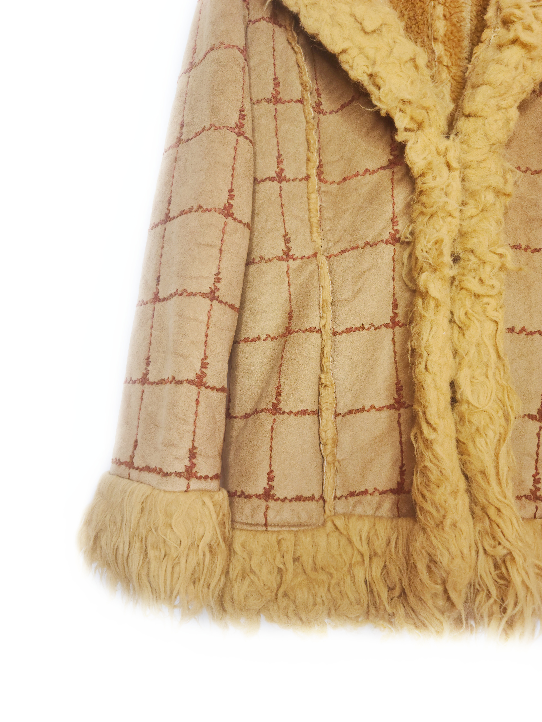 Manteau afghan vintage patchwork - zimfriperie