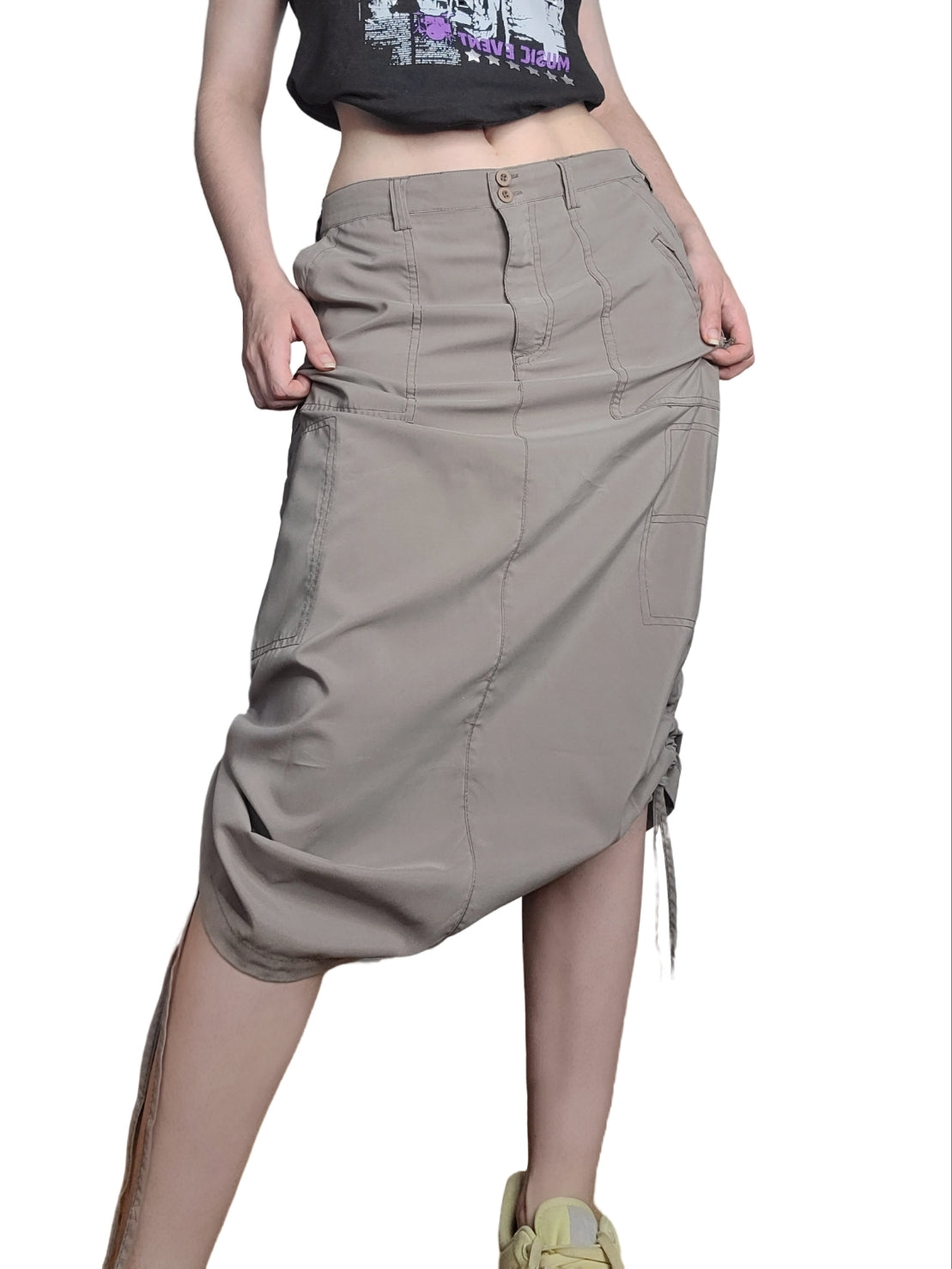 Techwear cargo skirt