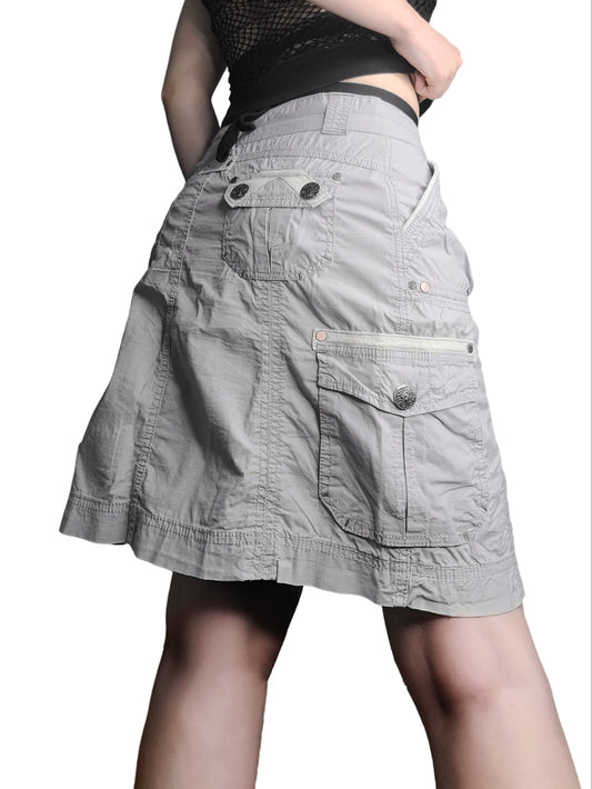 Jupe cargo vintage sportwear gorpcore 90s multipoches