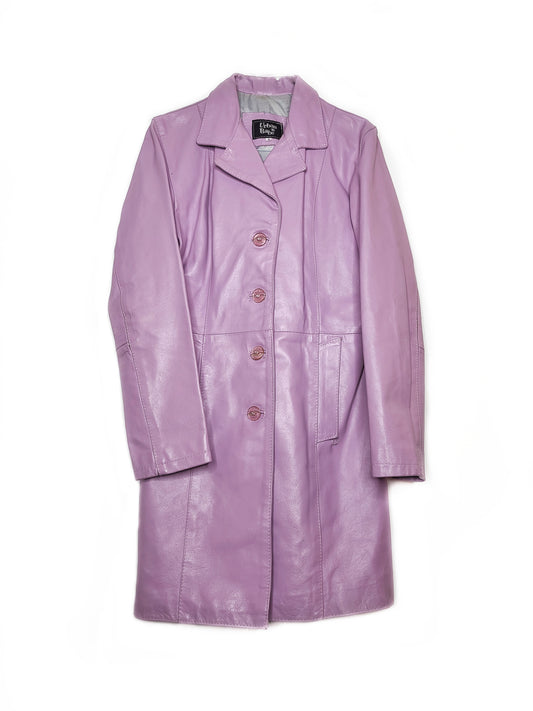 Veste vintage similicuir y2k 2000s bratz lila pastel 