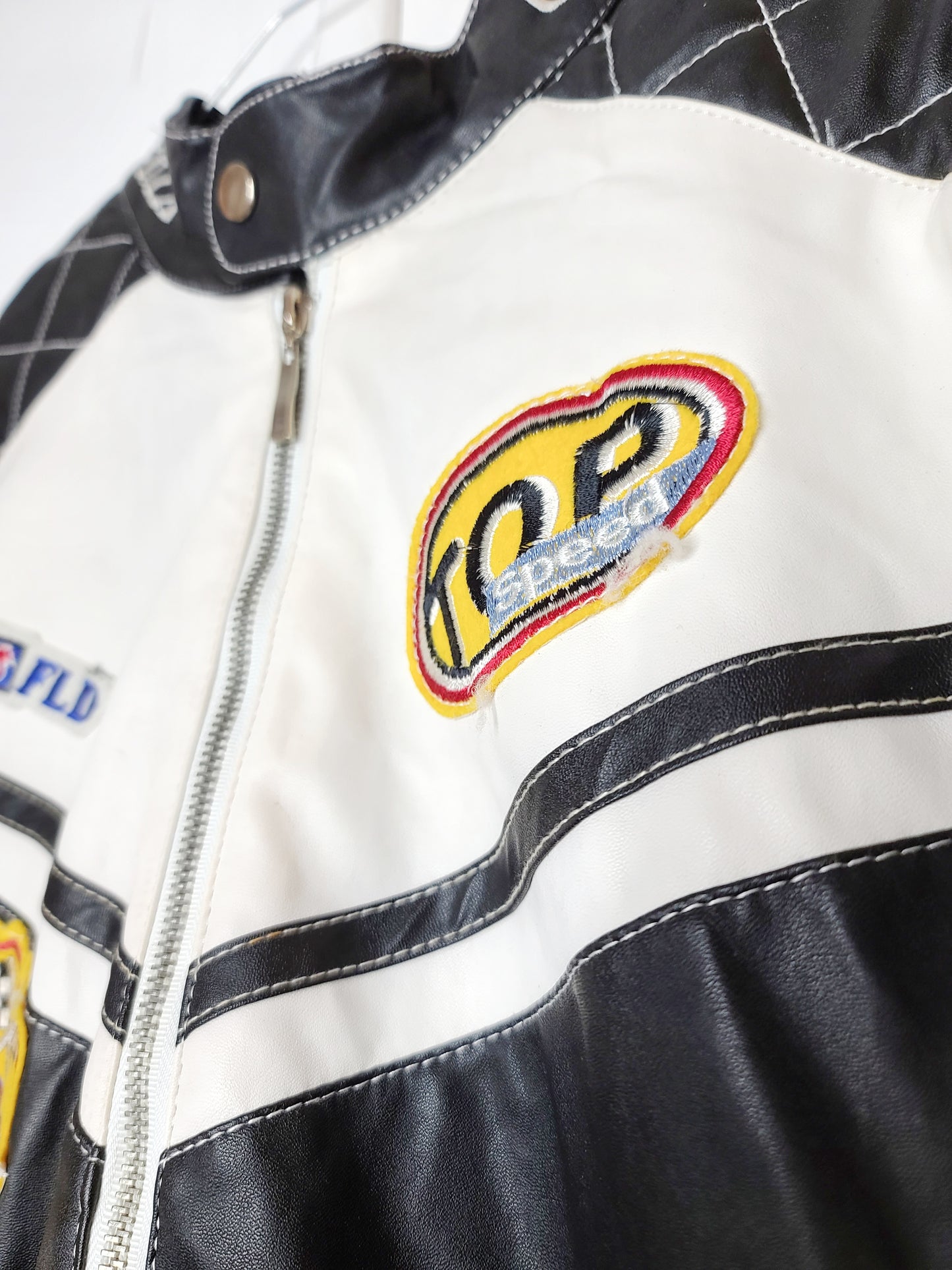 Veste vintage motard similicuir - zimfriperie