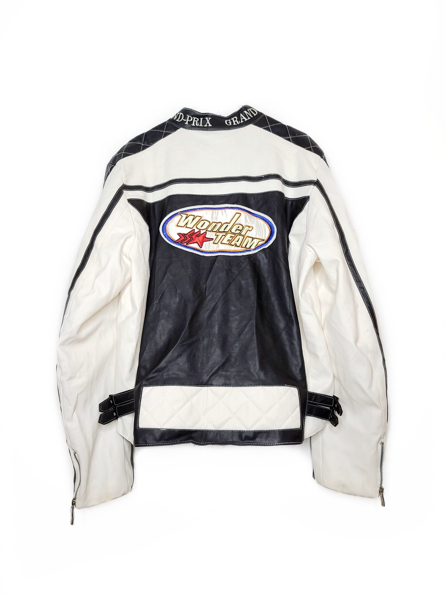 Veste vintage motard similicuir - zimfriperie