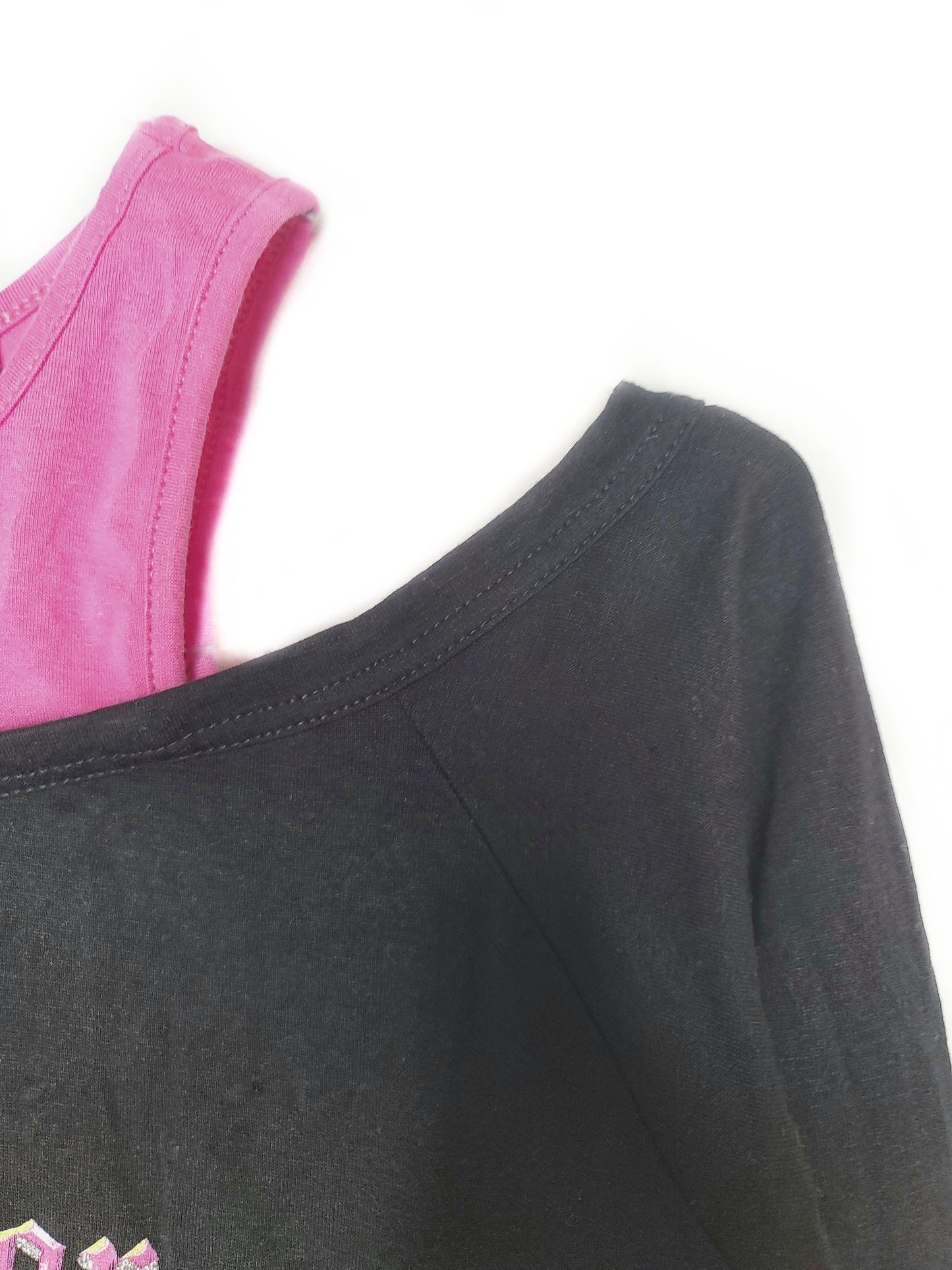 Babytee y2k rose et noir - zimfriperie