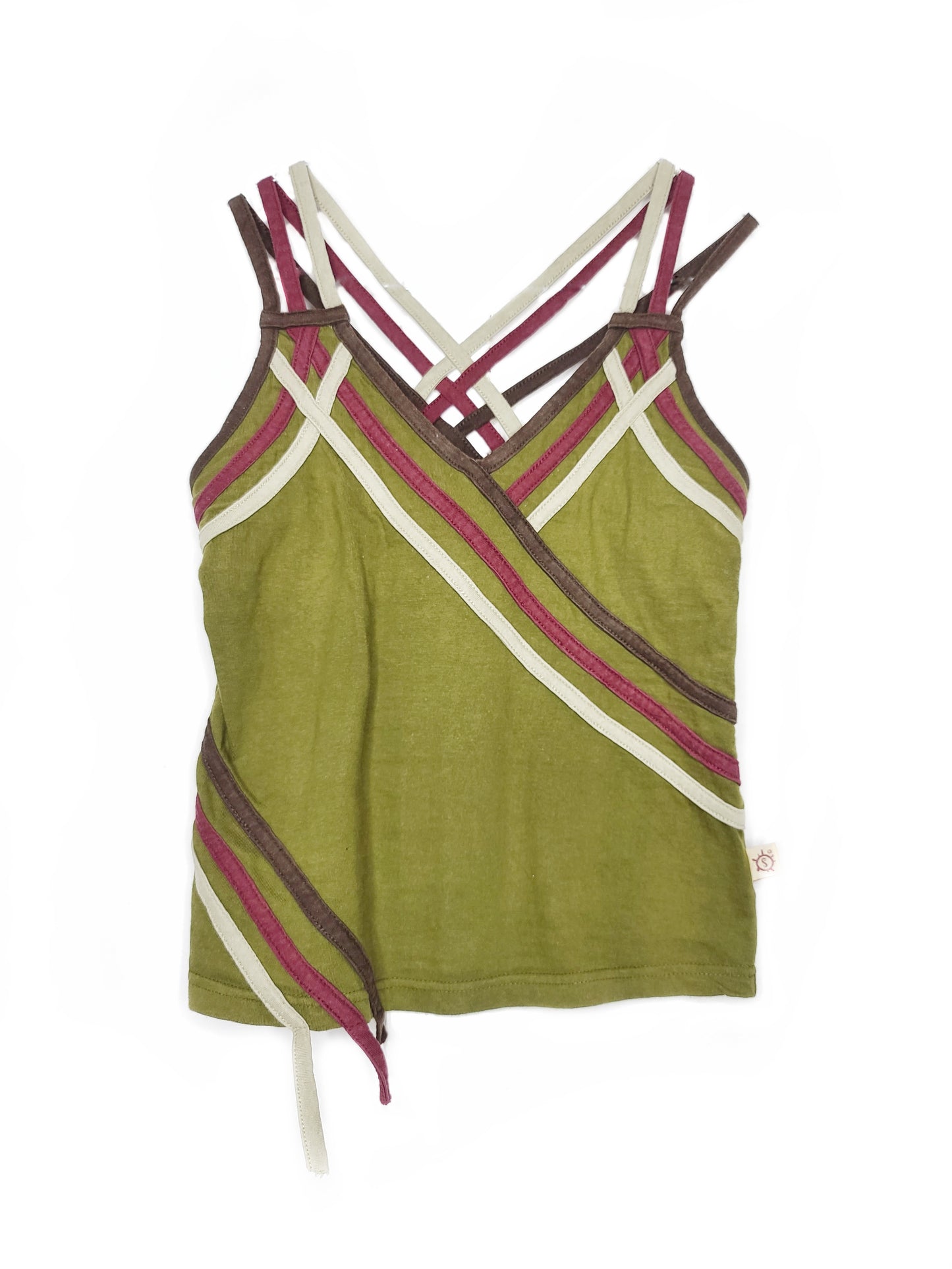 Y2k cyber top vert alternatif vintage boho hippie bohem