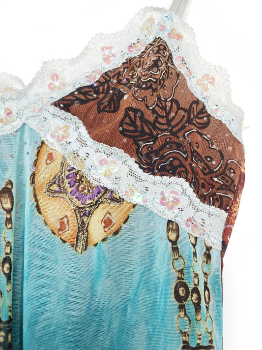 Mesh top en dentelles 2000s - zimfriperie