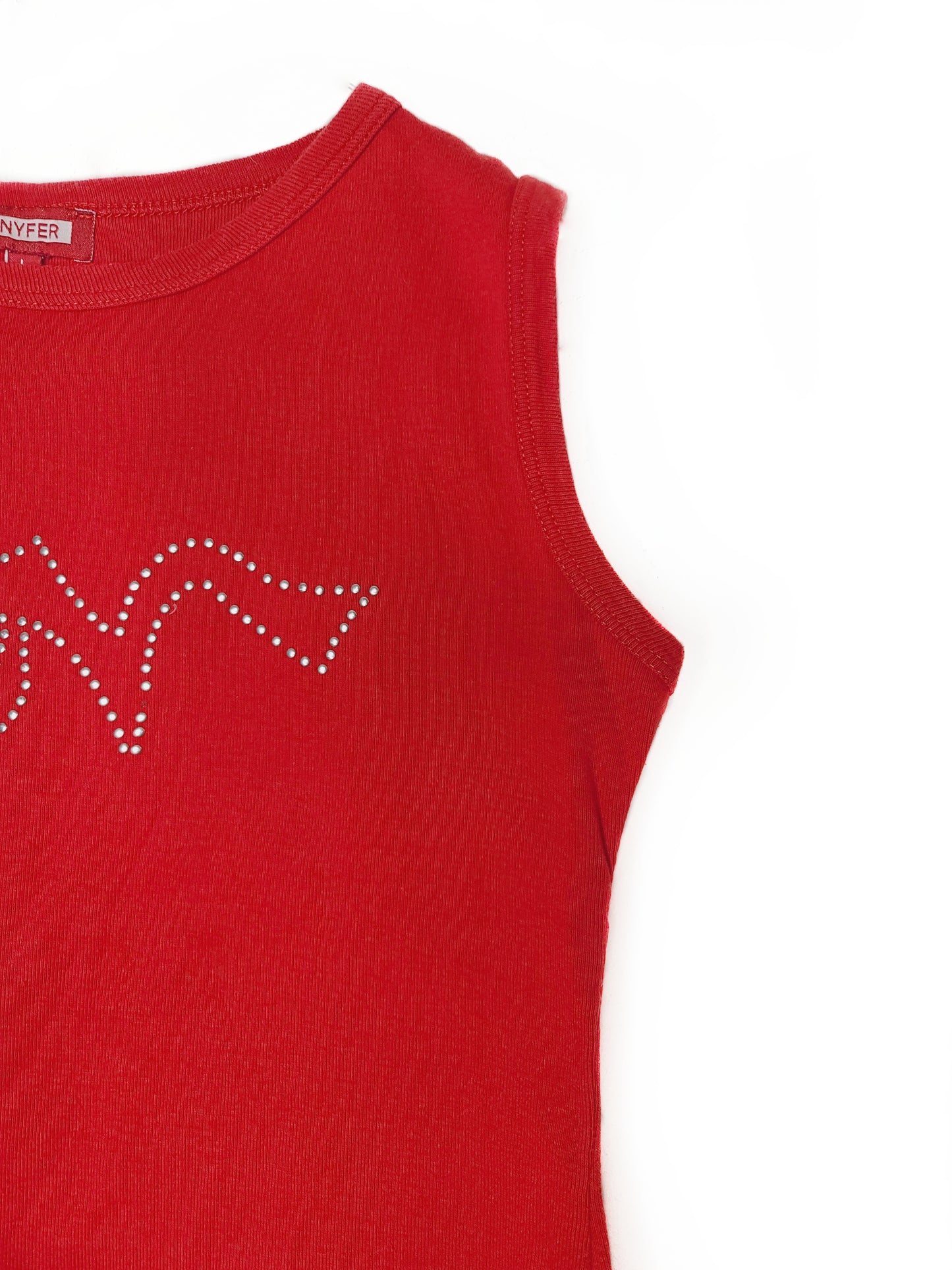 Top y2k rouge strass - zimfriperie