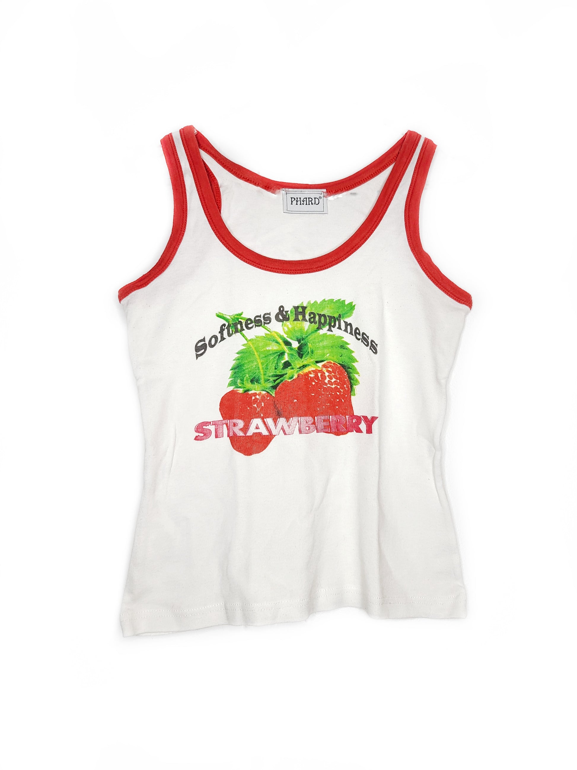 Printed top vintage y2k 2000s fraise strawberry egirl cute kawaii imprime