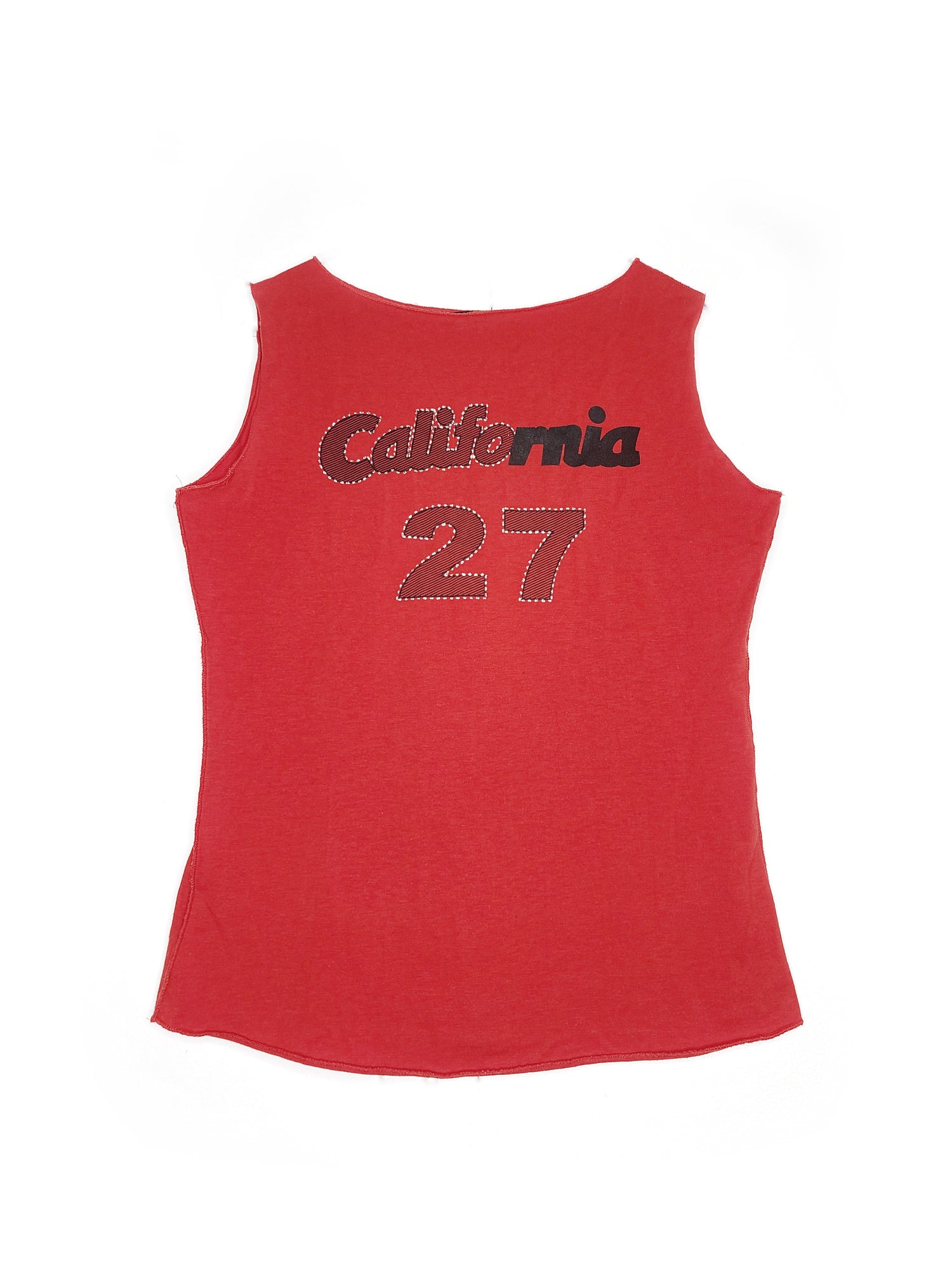 Top rouge y2k 2000s vintage streetwear bratz strass california girly