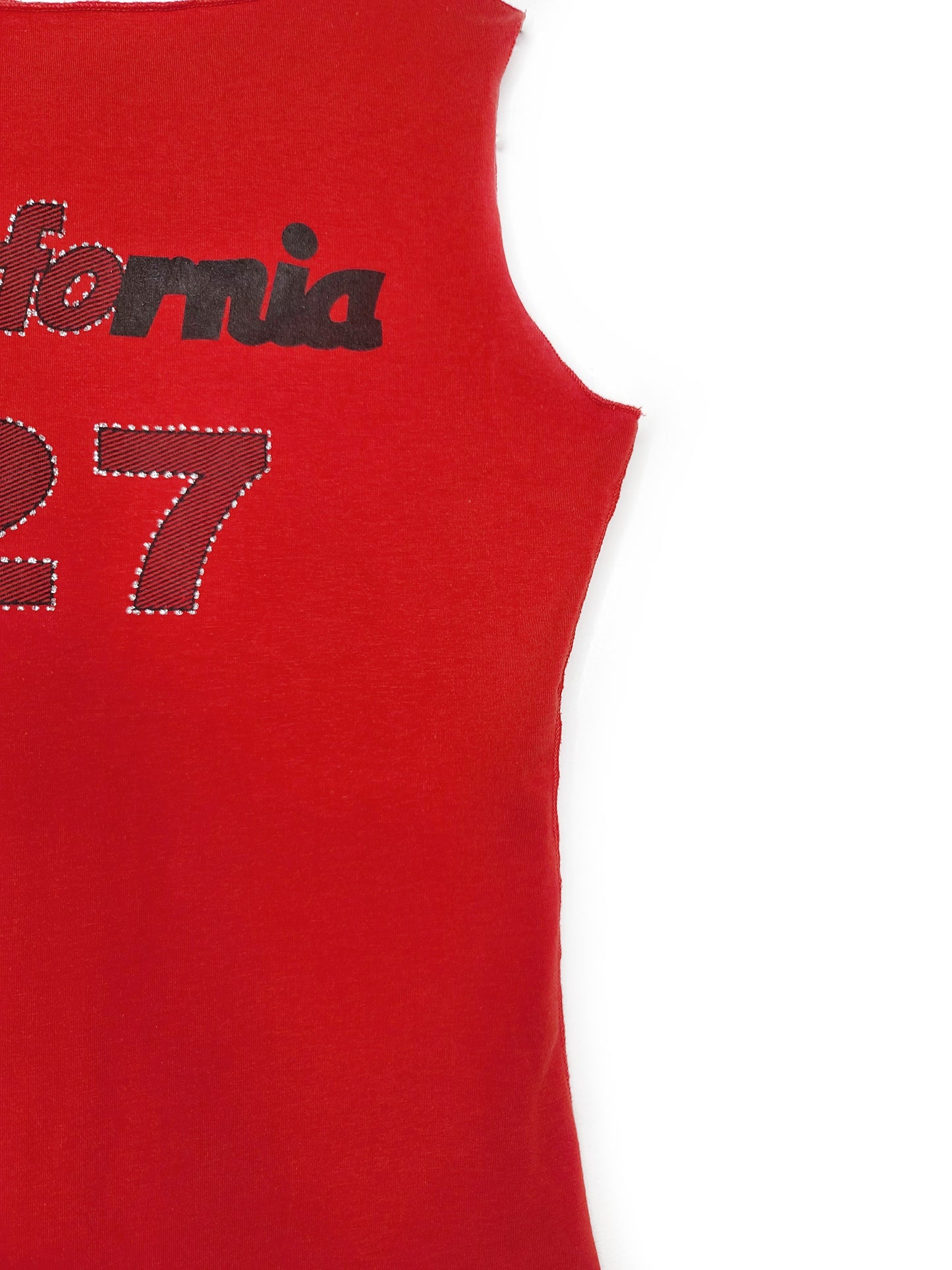 Top rouge y2k strass - zimfriperie