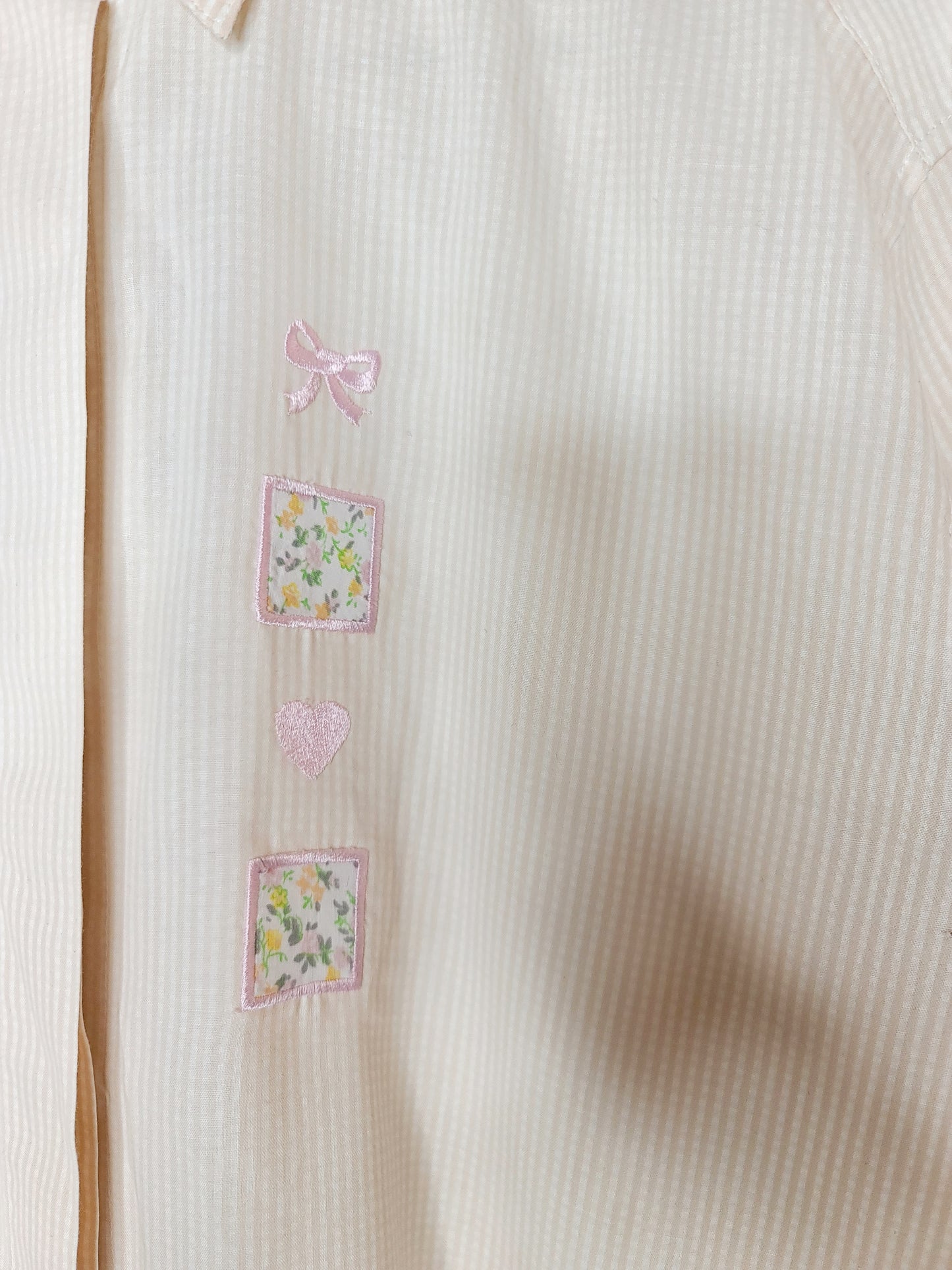 Chemise vintage pastel brodé - zimfriperie