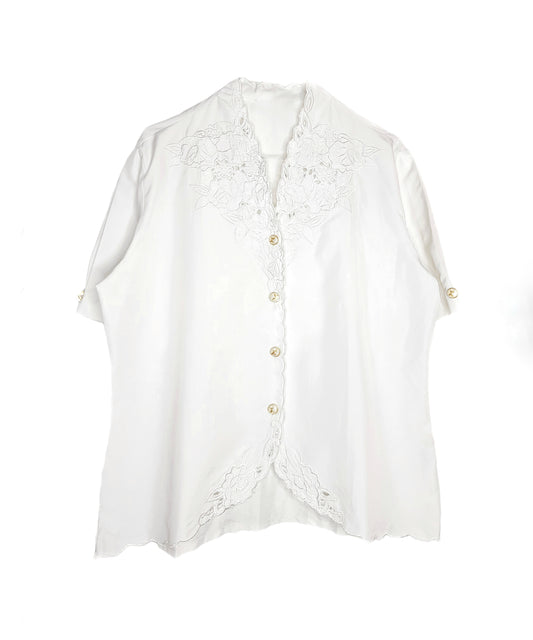 Blouse vintage ajourée - zimfriperie