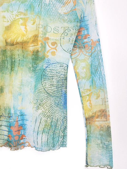 Mesh top imprime cyber - zimfriperie