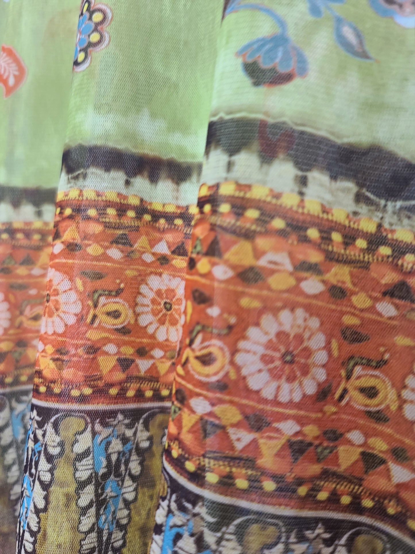 Mesh top imprimé y2k bohem - zimfriperie