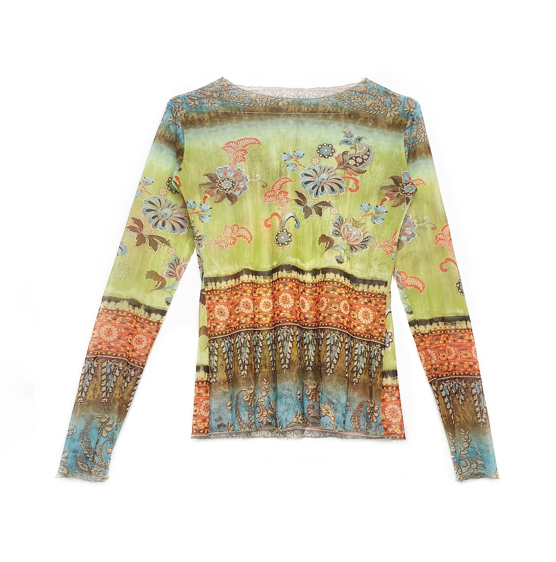 Mesh top vintage y2k archive bohem cyber 2000s imprime