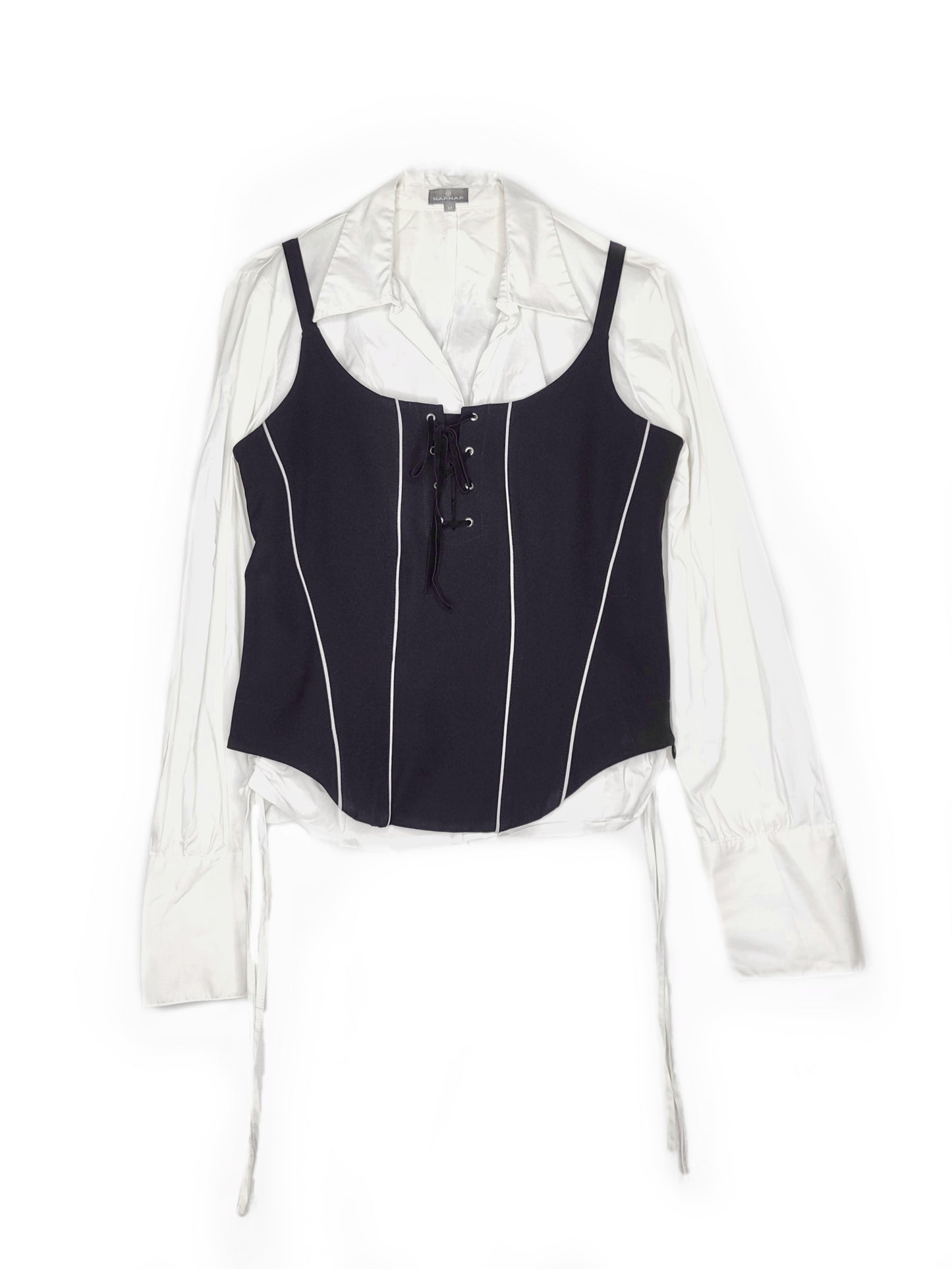 Chemise corset vintage y2k cybercore harajuku submersive fairygrunge