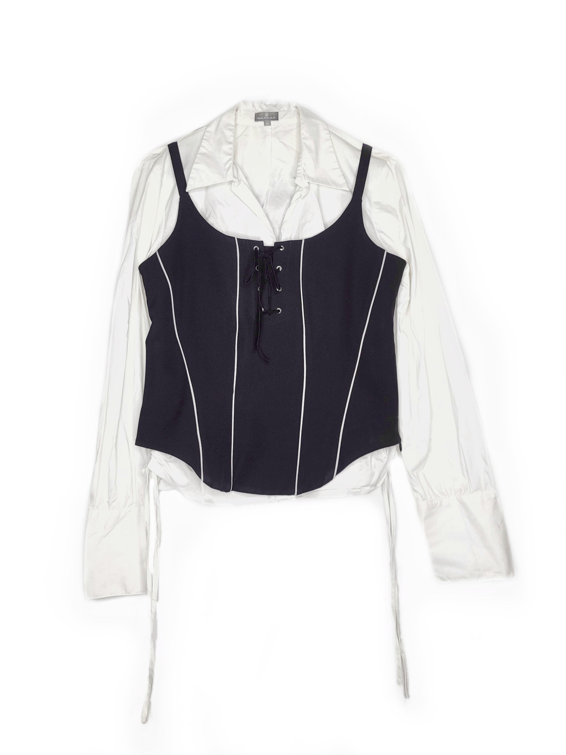 Chemise corset vintage y2k cybercore harajuku submersive fairygrunge