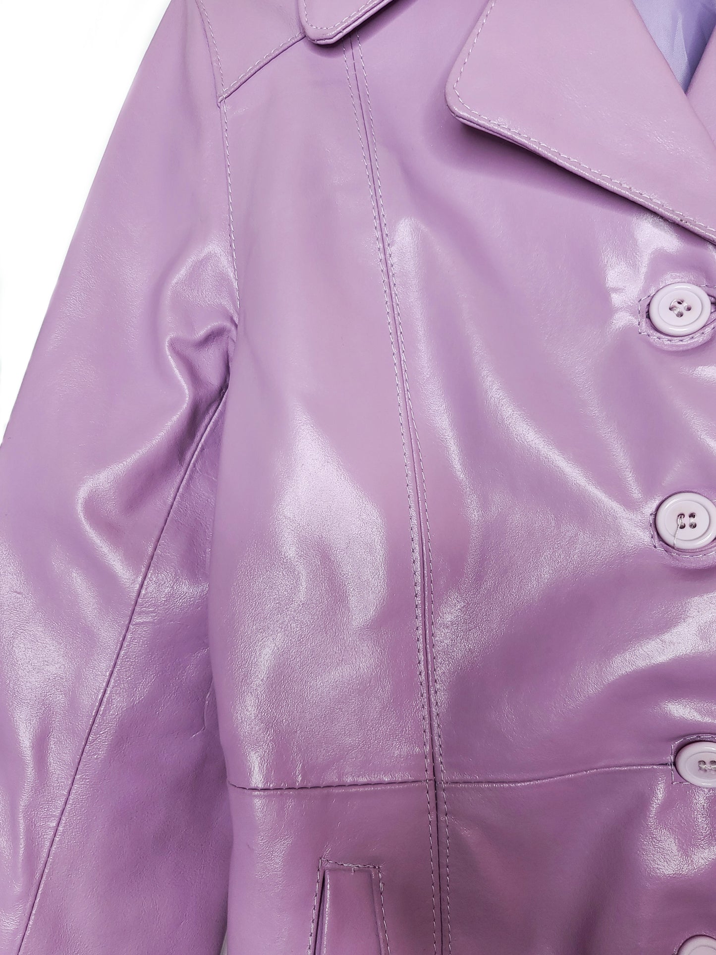 Veste vintage similicuir pastel - zimfriperie