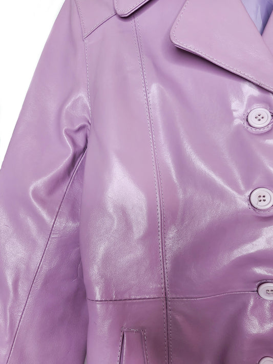 Veste vintage similicuir pastel - zimfriperie