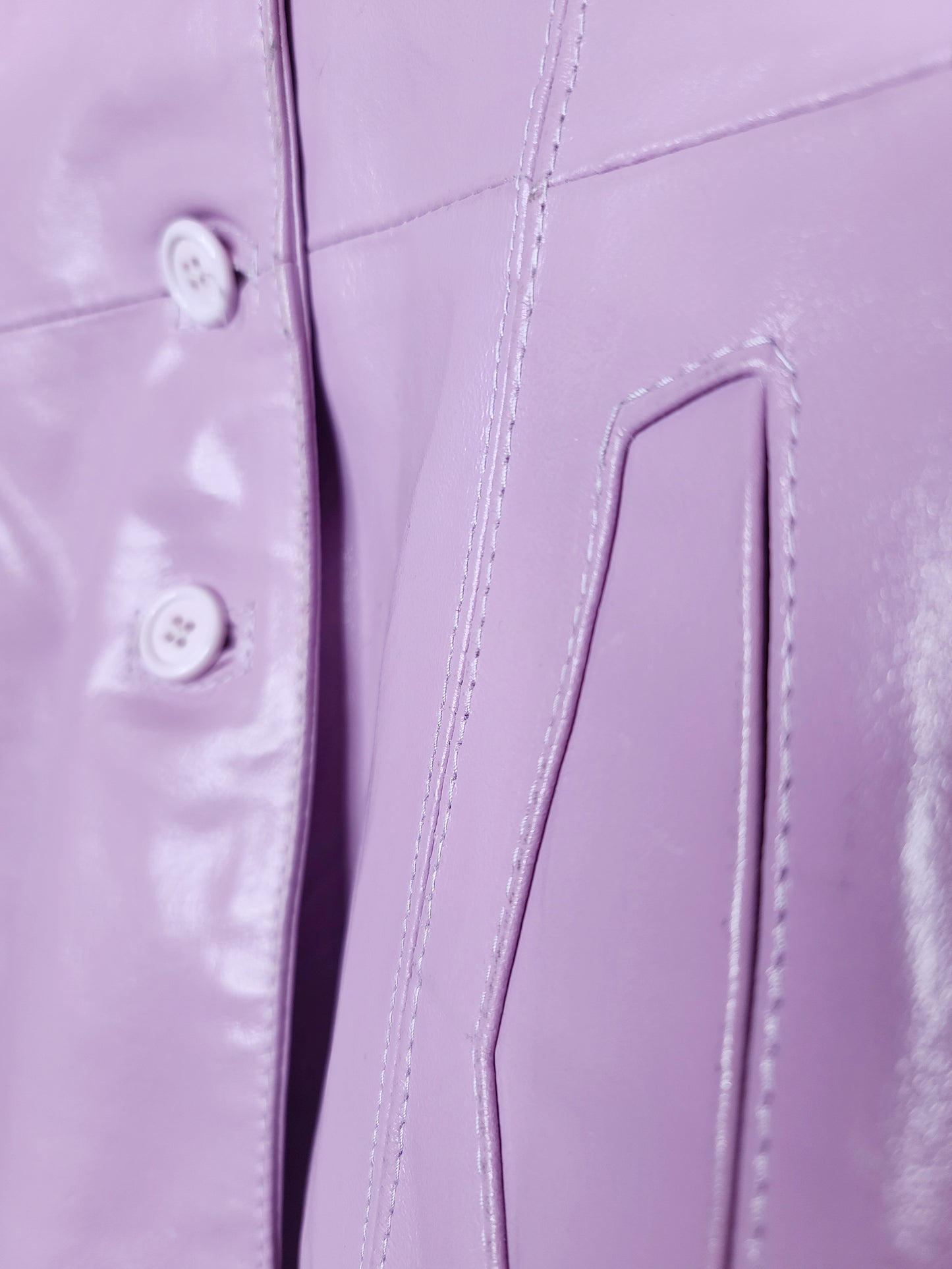 Veste vintage similicuir pastel - zimfriperie