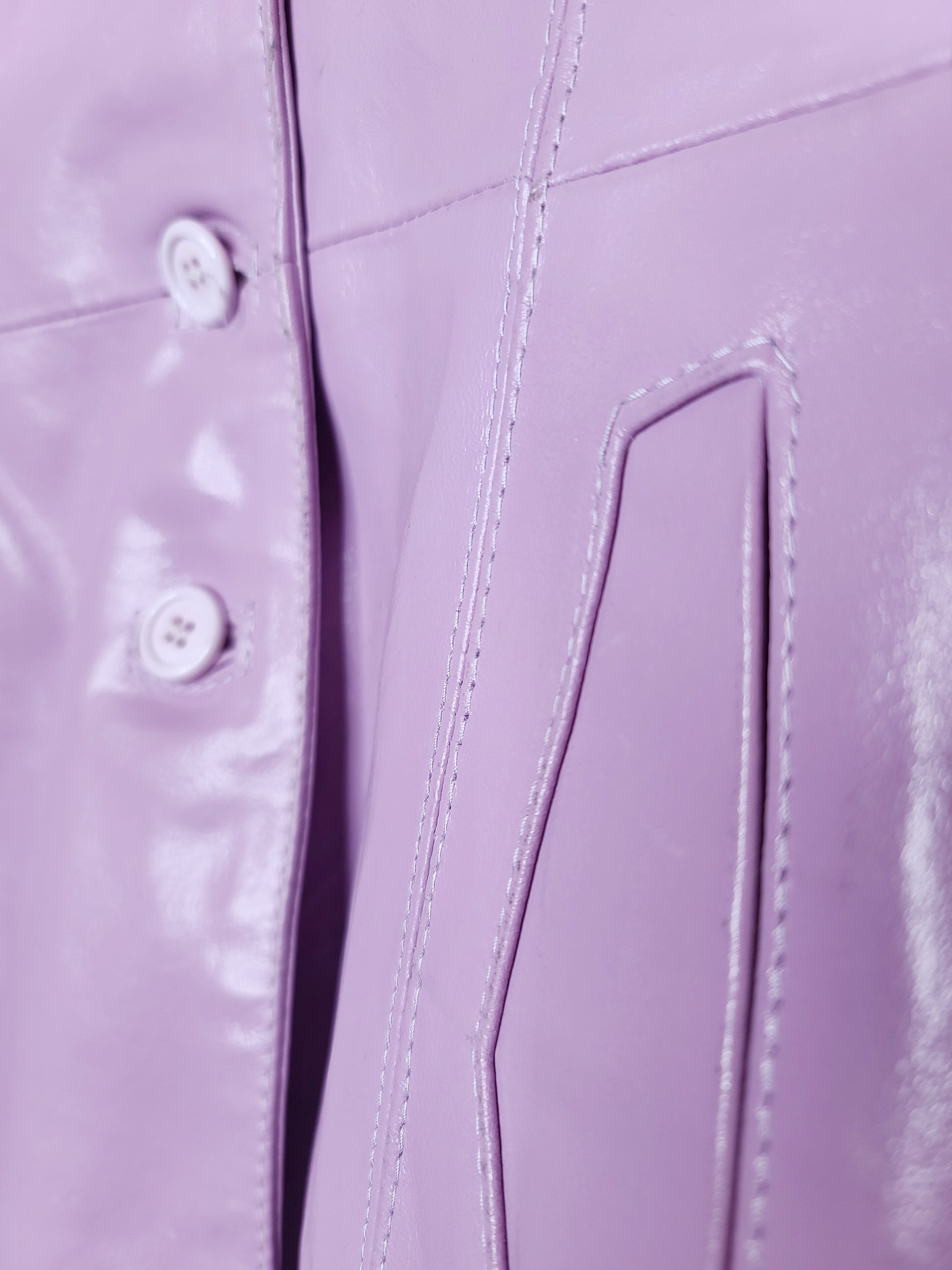 Veste vintage similicuir pastel - zimfriperie