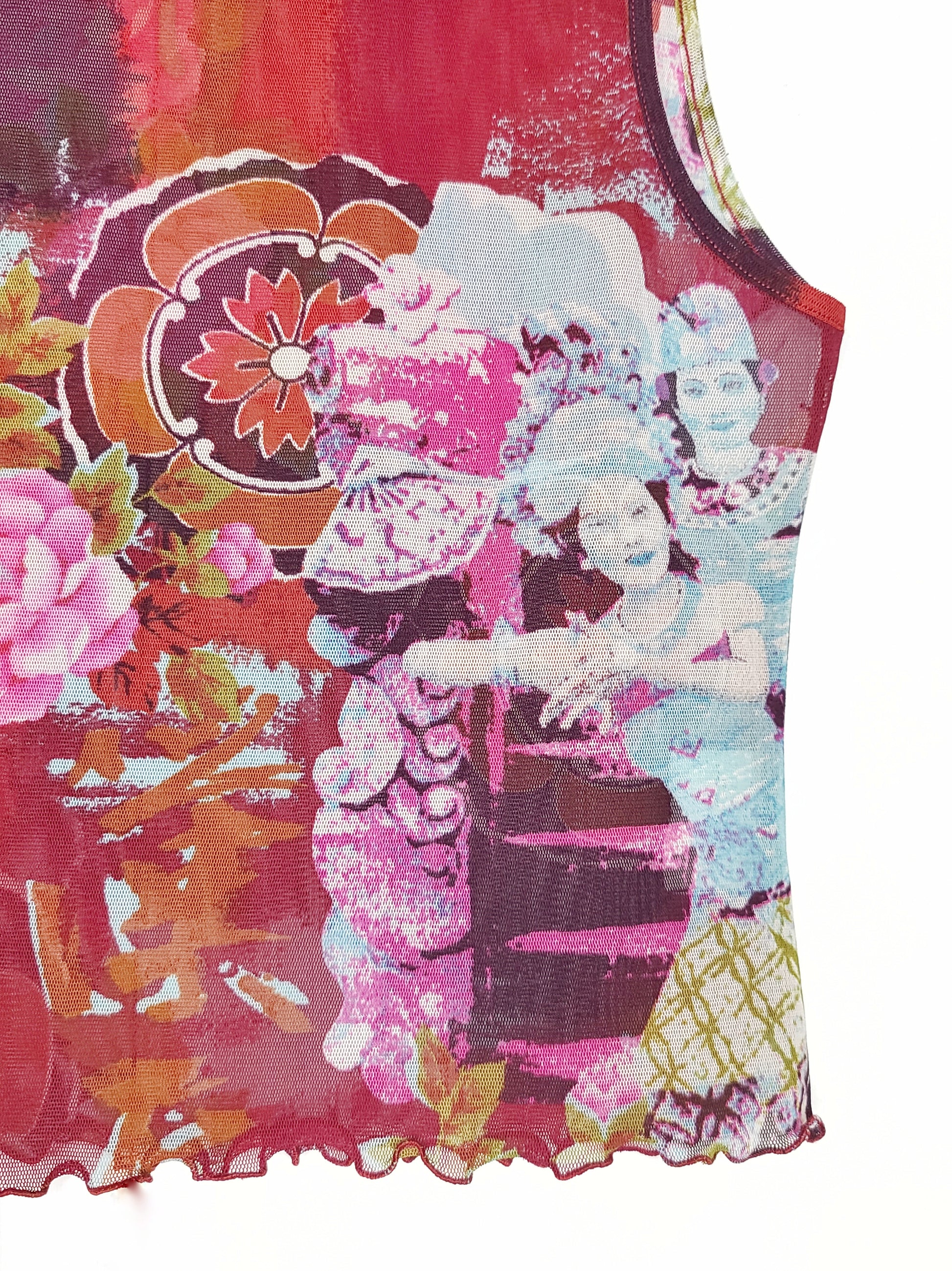 Top en mesh imprimé - zimfriperie