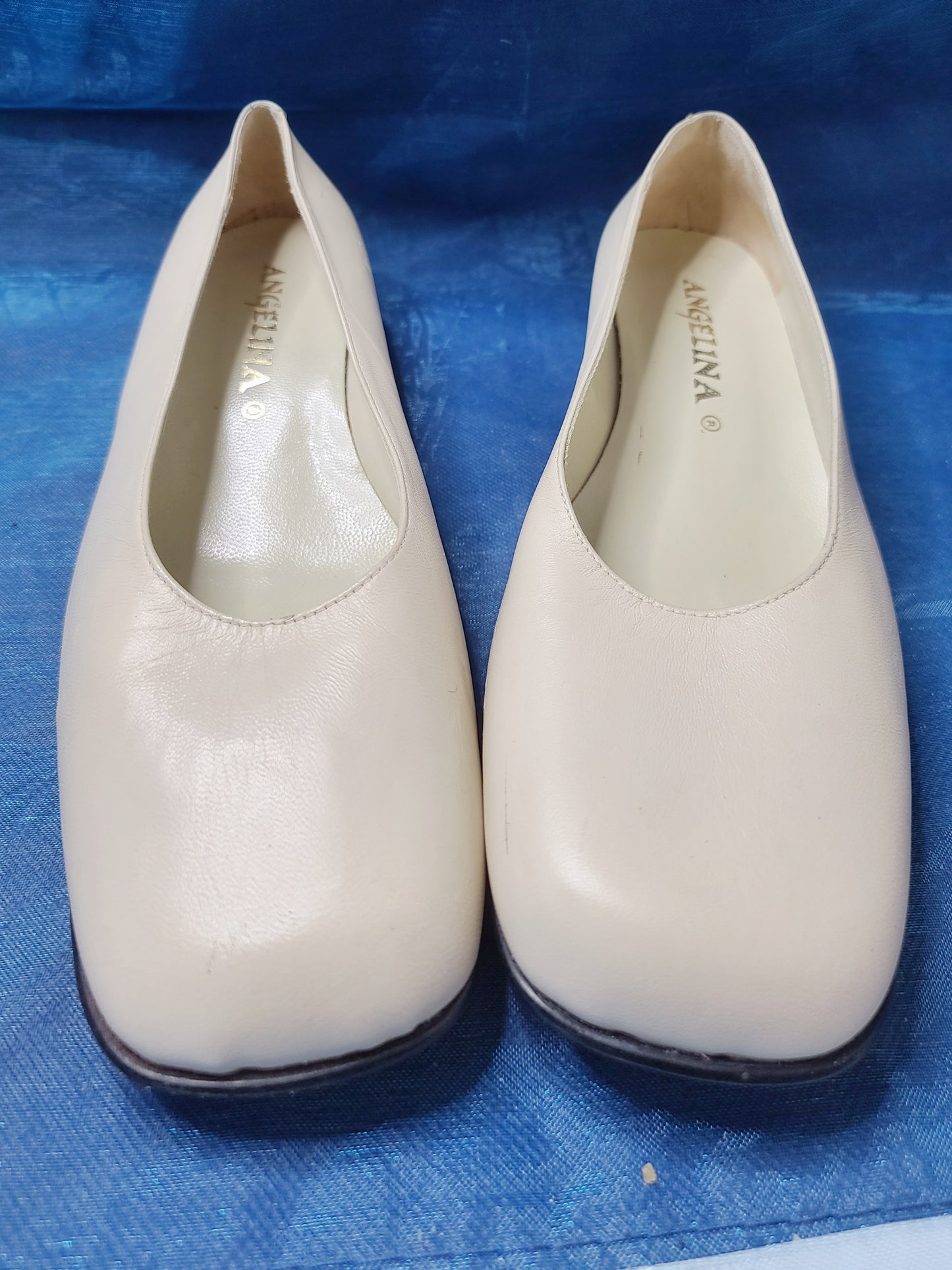 Escarpins vintage crème - zimfriperie