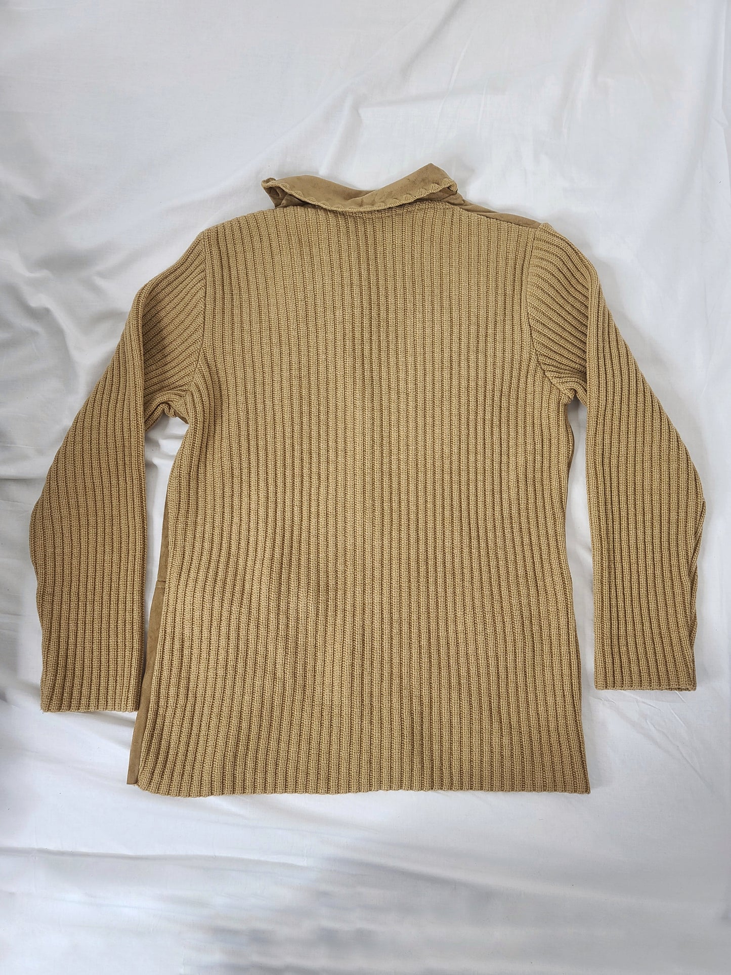 Cardigan vintage bohem en suedine - zimfriperie