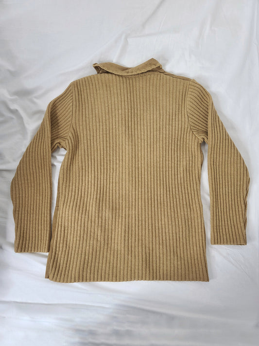 Cardigan vintage bohem en suedine - zimfriperie