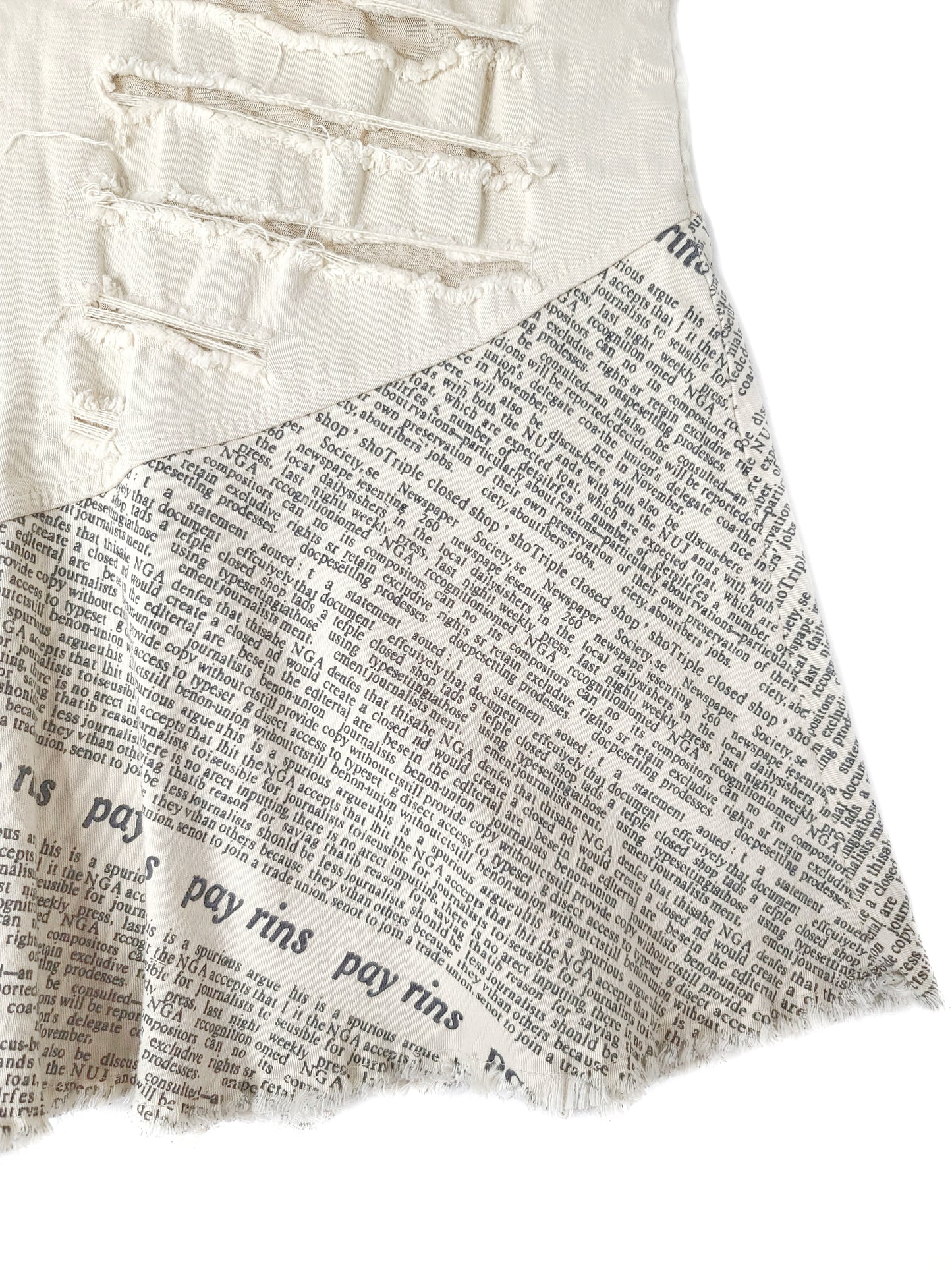 Cyberpunk archive skirt