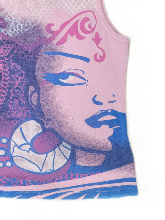 Top graphic pink y2k