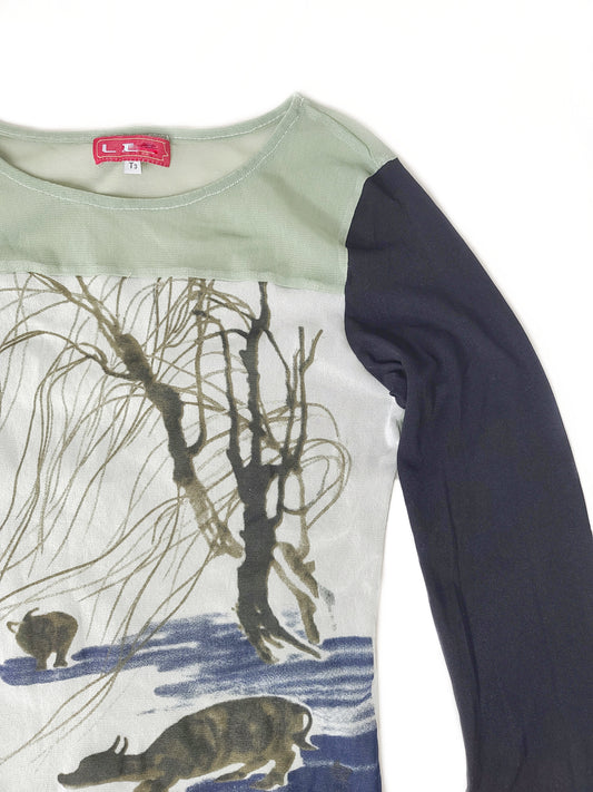 Mesh top cybery2k harajuku - zimfriperie