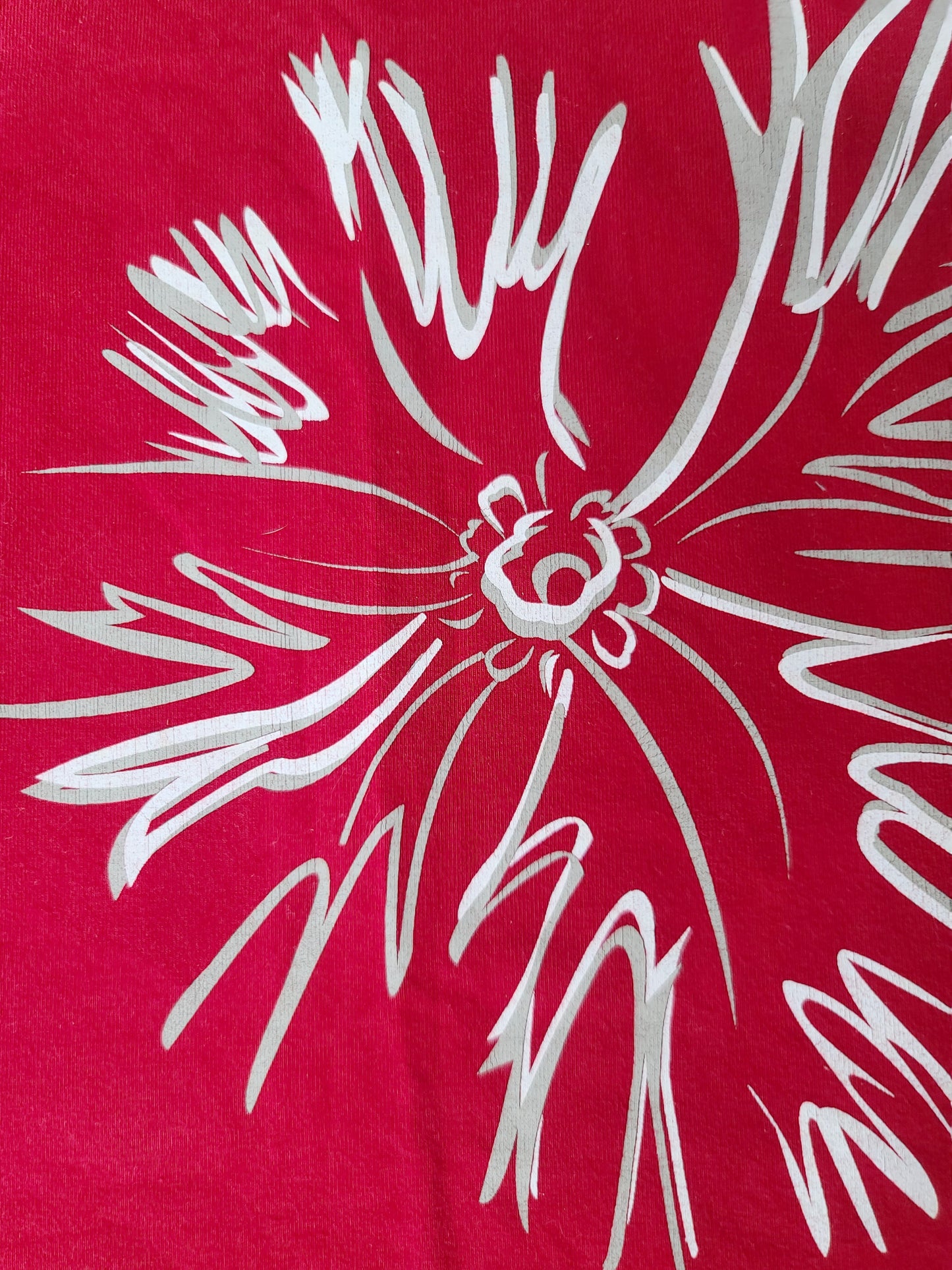 Red graphic tank top