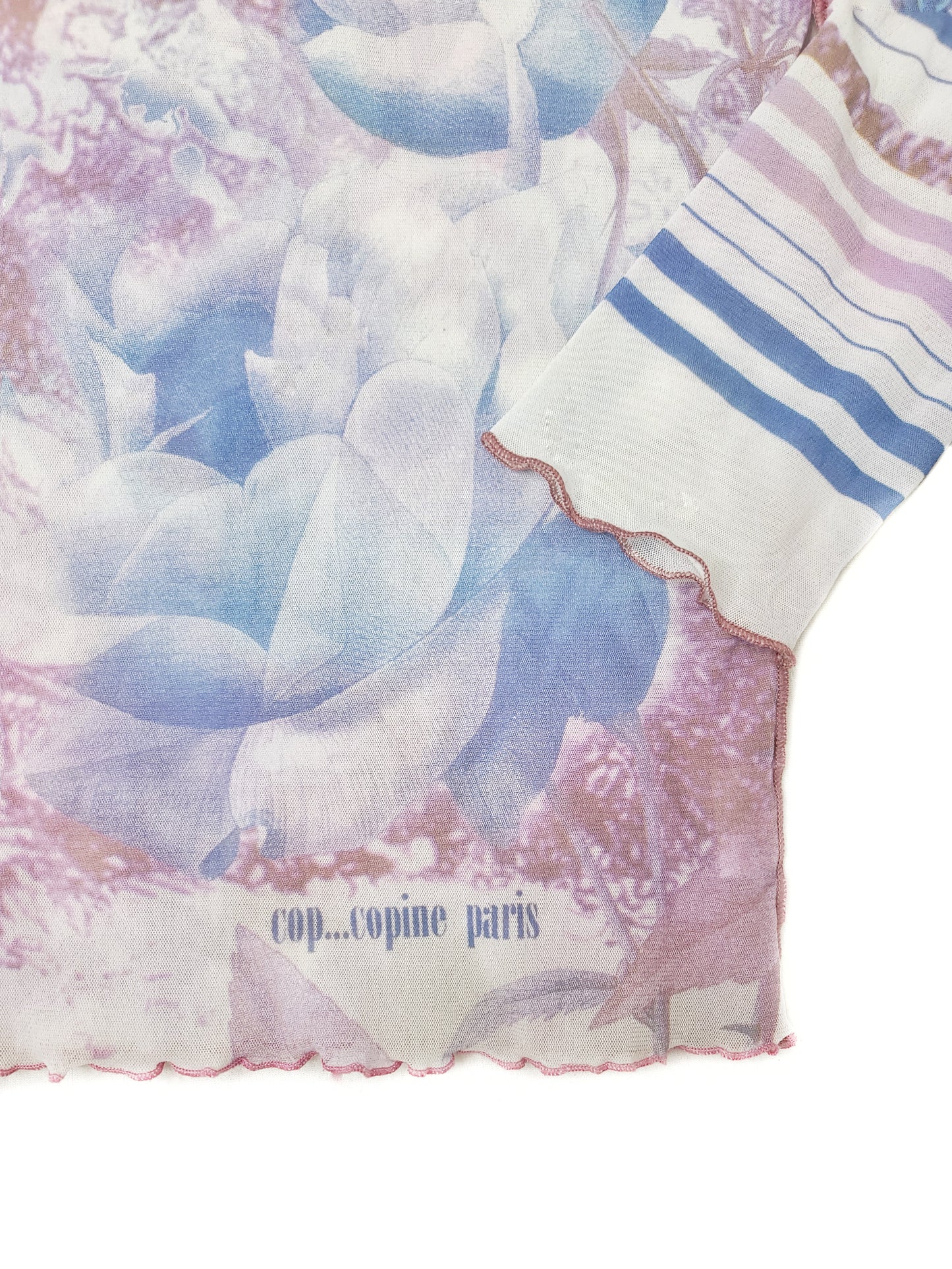 Top mesh y2k cop copine